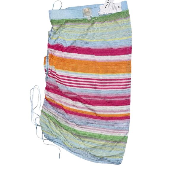 Milly Cabana Striped Beach Cover-up Skirt NWT - Picture 3 of 9